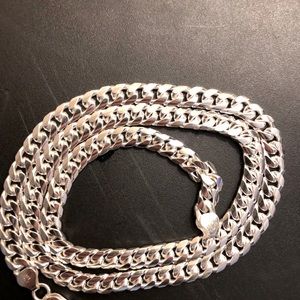 Sterling silver men’s necklace